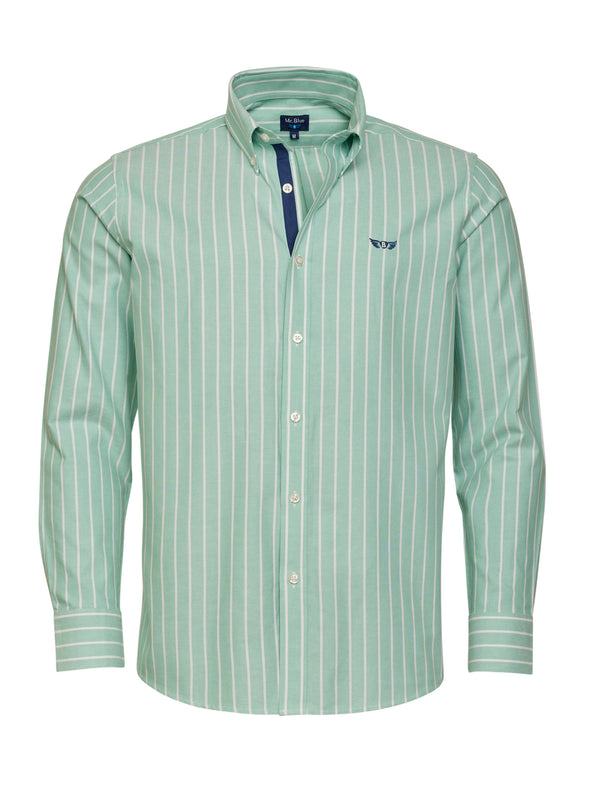 Camisa Regular Fit Oxford Verde