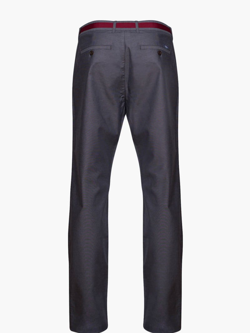 Grey Oxford Chinos Trousers