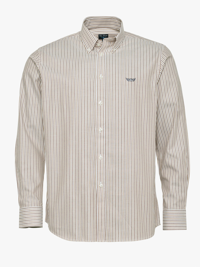 Regular Fit Twill Shirt Brown