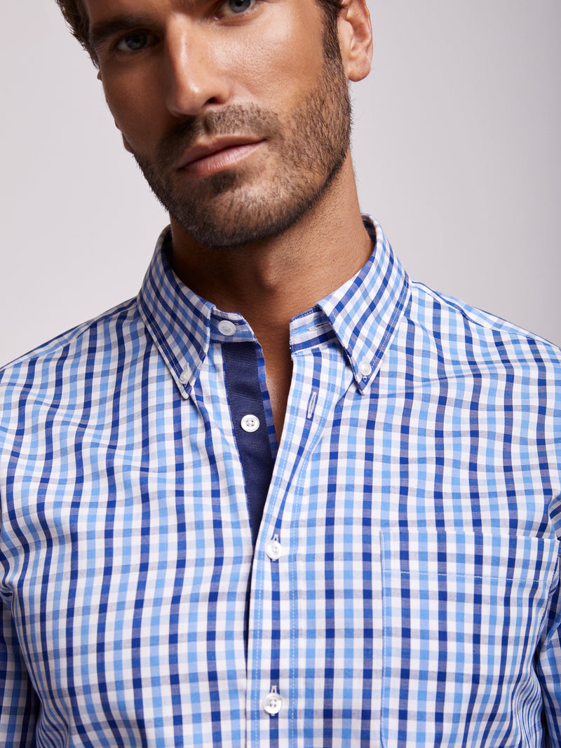 Regular Fit Blue Shirt