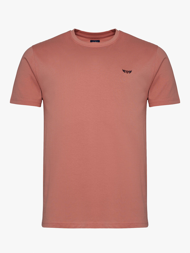 100% pink cotton t-shirt