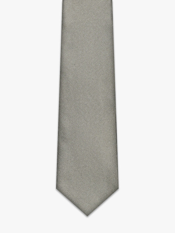 Corbata de seda beige