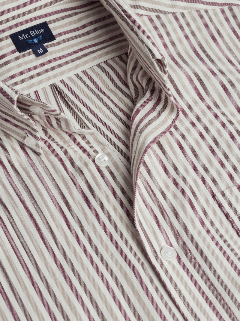 Camisa Regular Fit Twill Castanha