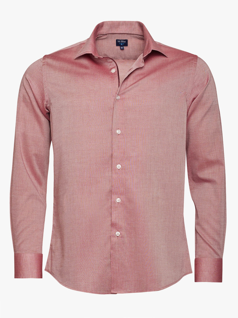 Red Slim Fit Oxford Shirt