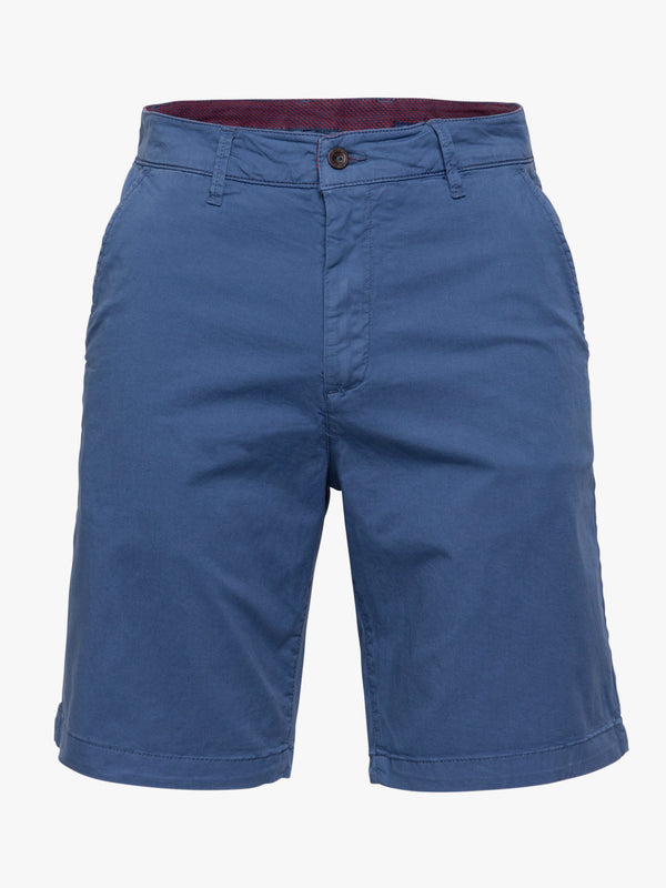 Pantalones cortos Twill Garment Dye azul liso