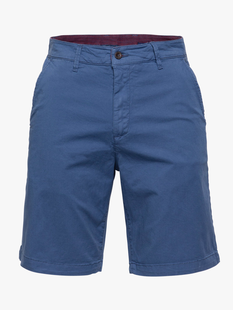 Twill Garment Dye shorts plain blue denim
