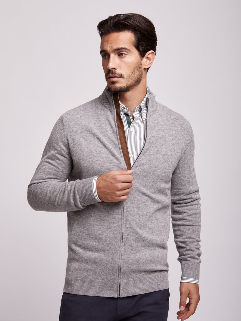 Pullover Regular Fit Cinzento Manga Comprida