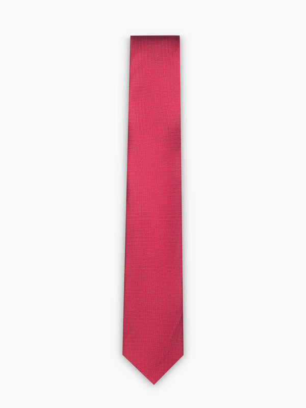 Corbata de seda naranja-roja