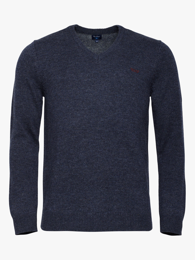 Pullover Thick Blue Wool