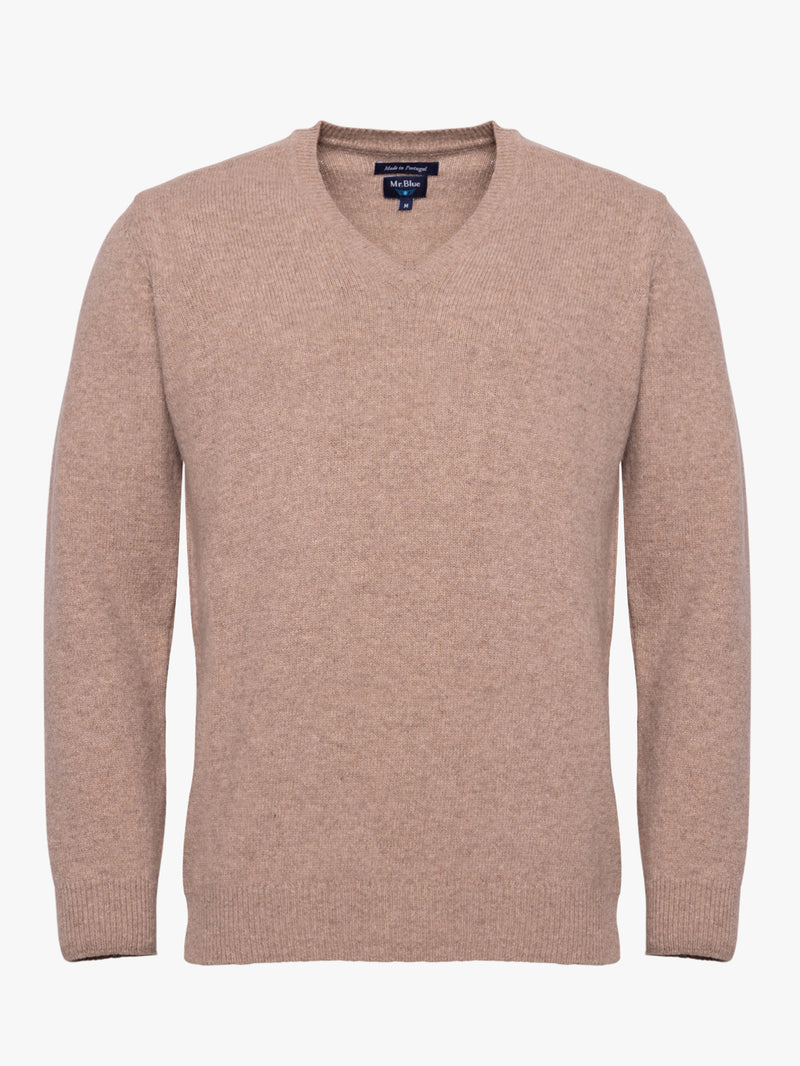 Pullover Regular Fit beige long sleeve