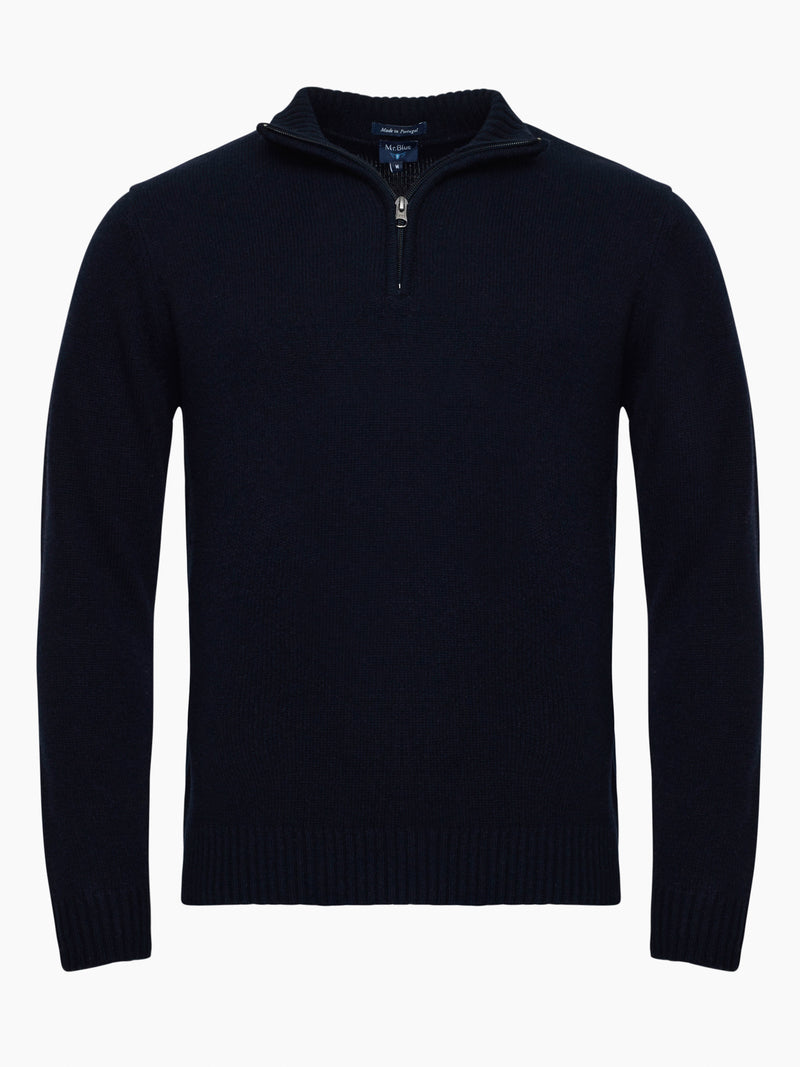 Pullover Thick Blue Wool