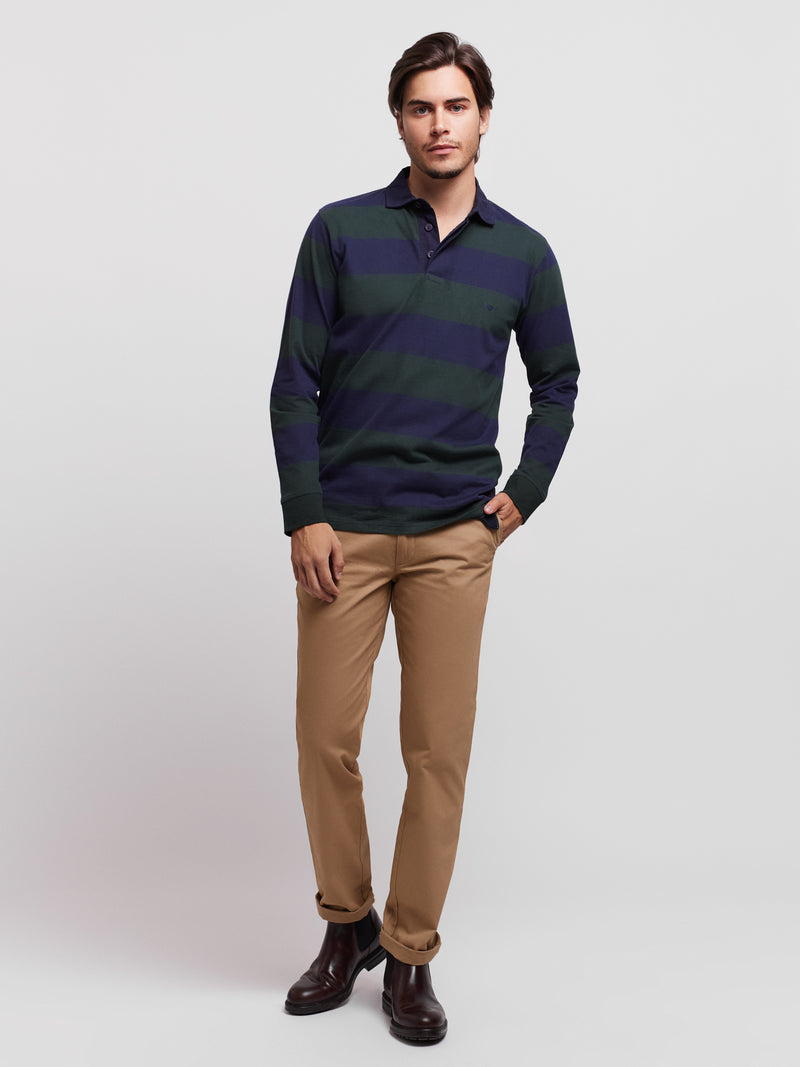Rugby Regular Fit Blue Long Sleeve