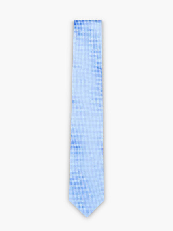 Corbata cuadrada mediana azul pequeña