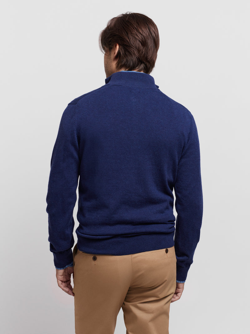 Pullover Regular Fit Blue Long Sleeve