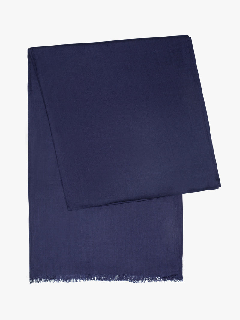 Bufanda lisa azul oscuro