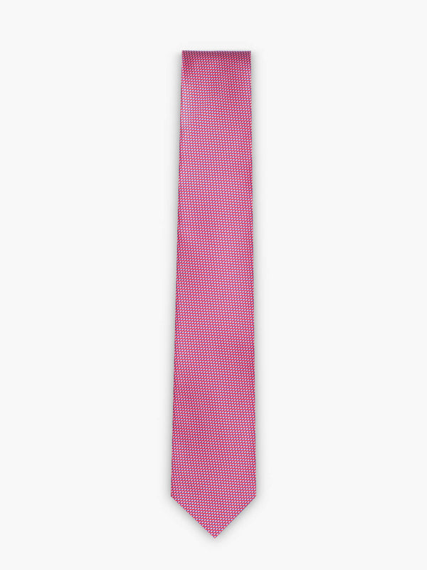 Tie with dark blue and white pattern