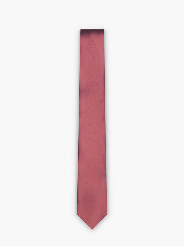 Corbata slim roja oscura