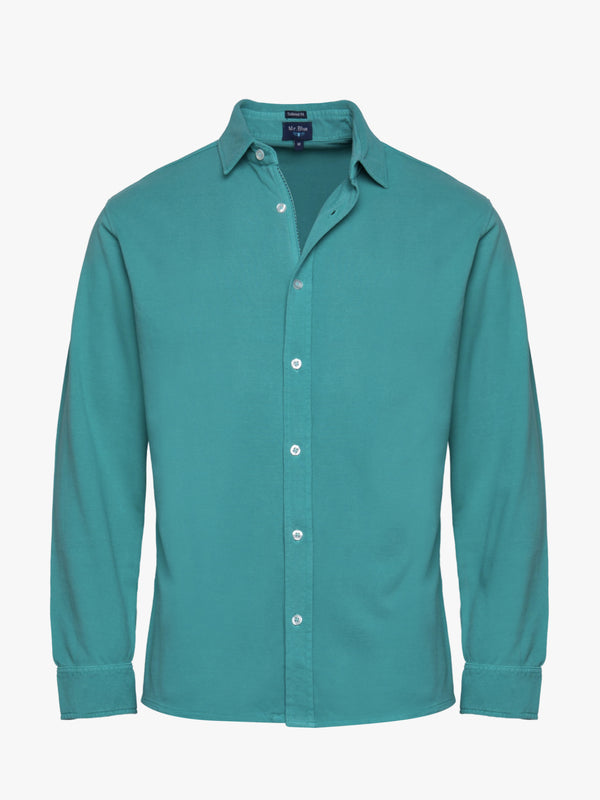 Camisa verde con textura