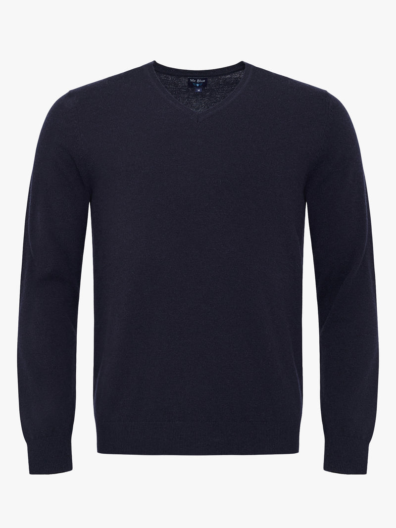 Blue Thick Wool Pullover