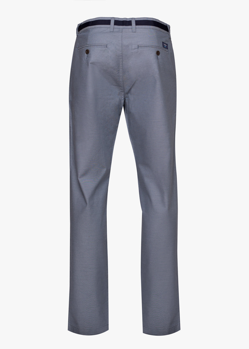 Pantalones chinos de lona plana Tailored Fit con detalle