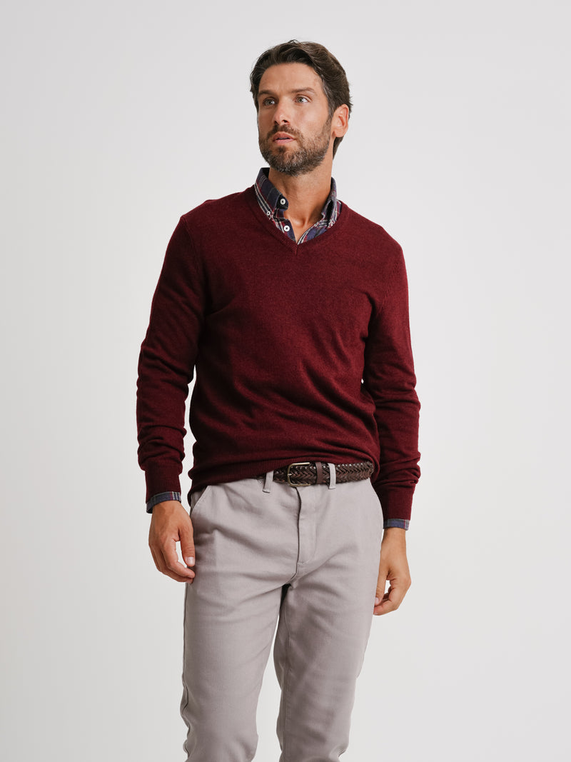 Bordeaux Thick Wool Pullover