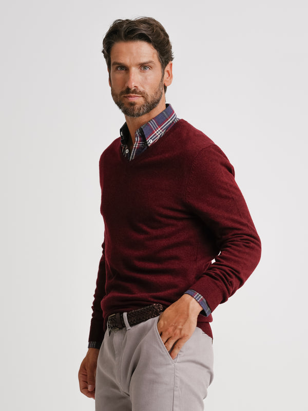 Bordeaux Thick Wool Pullover