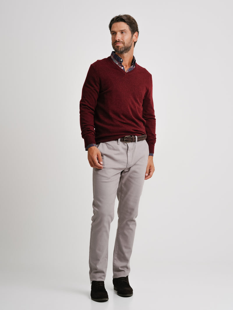 Bordeaux Thick Wool Pullover