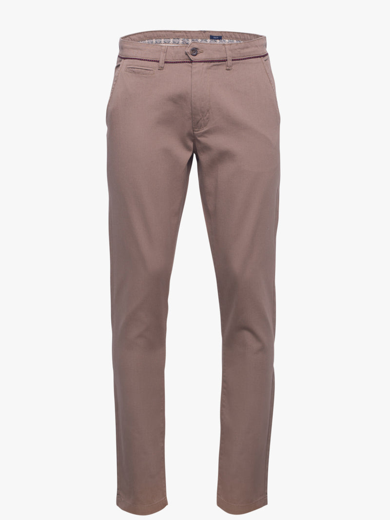 100% cotton brown chino pants