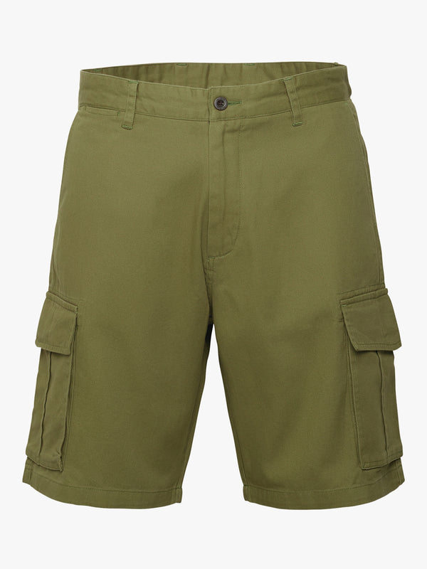 Pantalones cortos verdes de ajuste regular