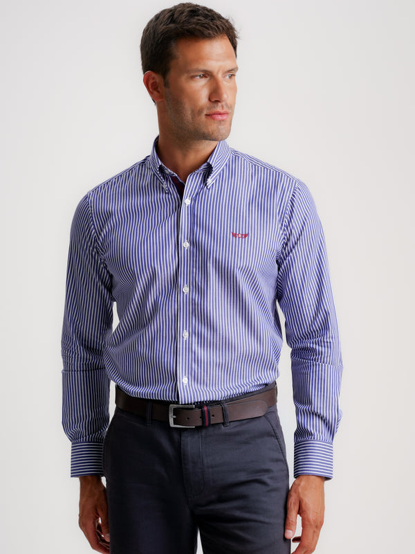 Regular Fit Oxford Shirt Blue