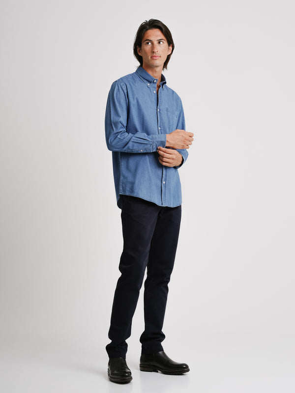 Blue Denim Regular Fit Shirt