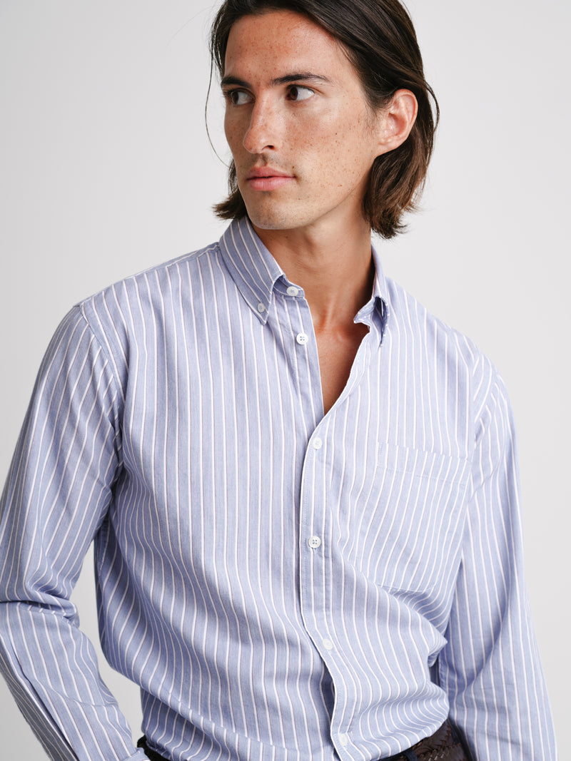 Camisa Regular Fit Twill Azul