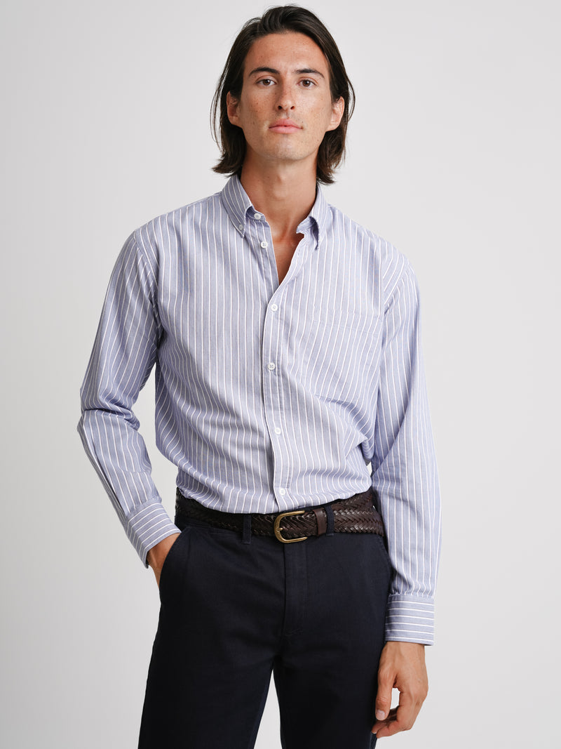 Camisa Regular Fit Twill Azul