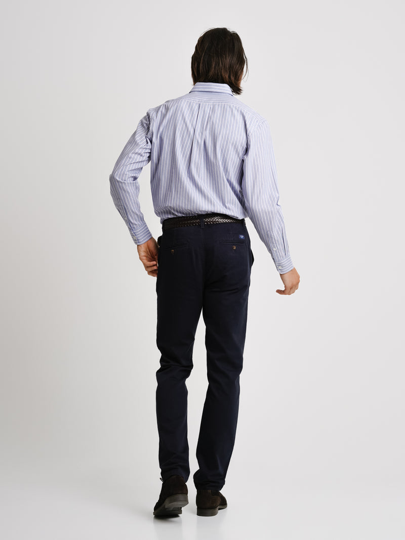 Twill Blue Regular Fit Shirt