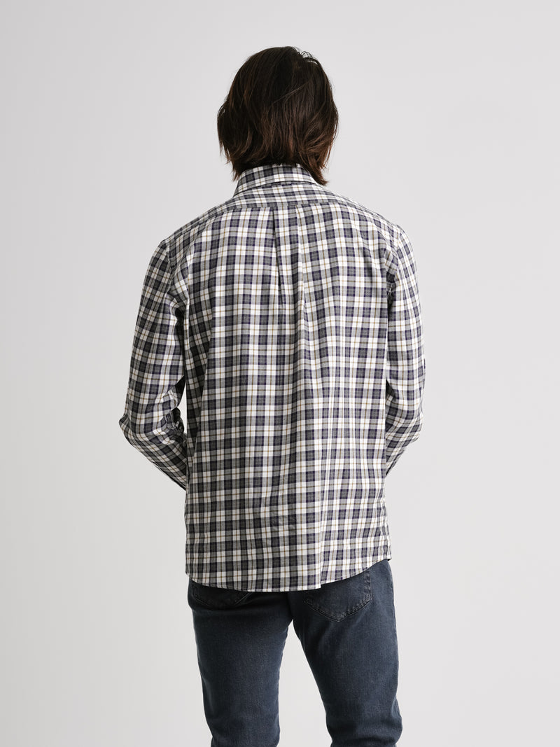 Grey Twill Regular Fit Shirt