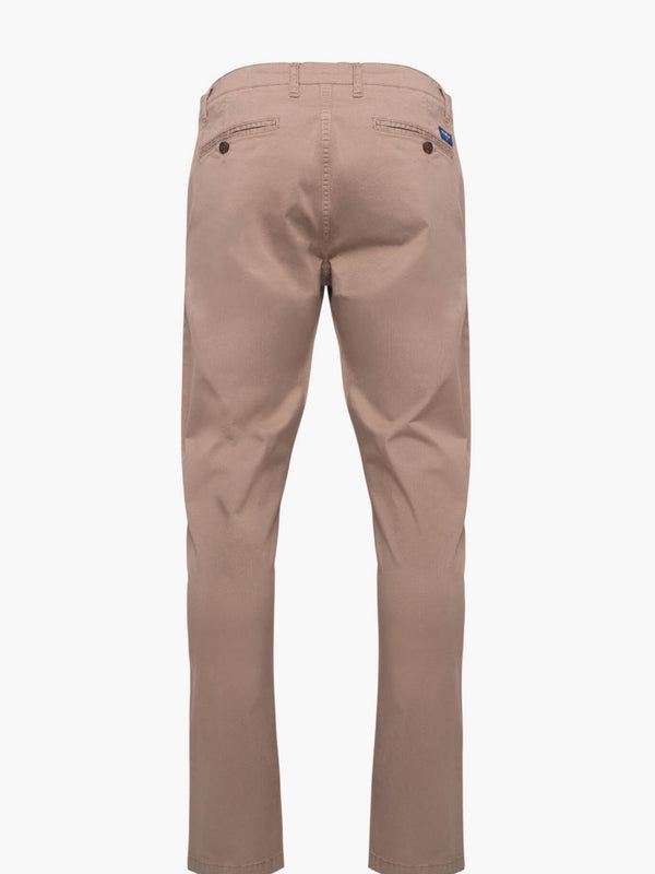 Pantalones chinos slim fit manchados Camel
