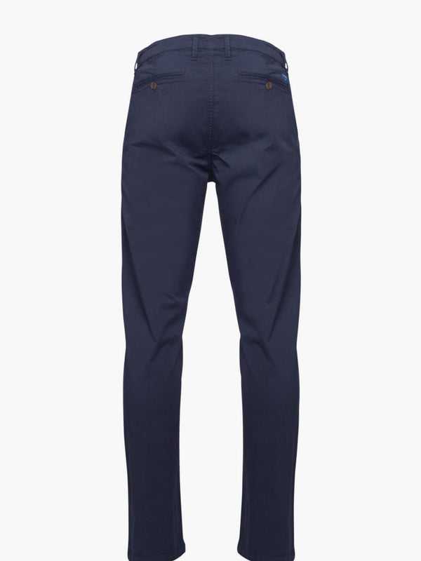 Pantalones chinos de algodón azul oscuro slim fit