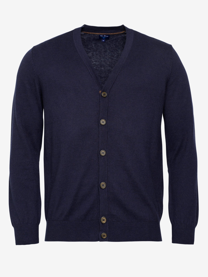 Regular Fit Cardigan Blue Long Sleeve