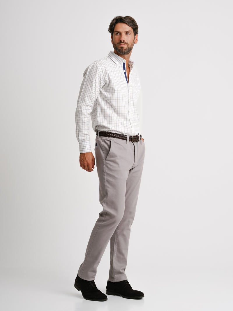 Twill White Regular Fit Shirt