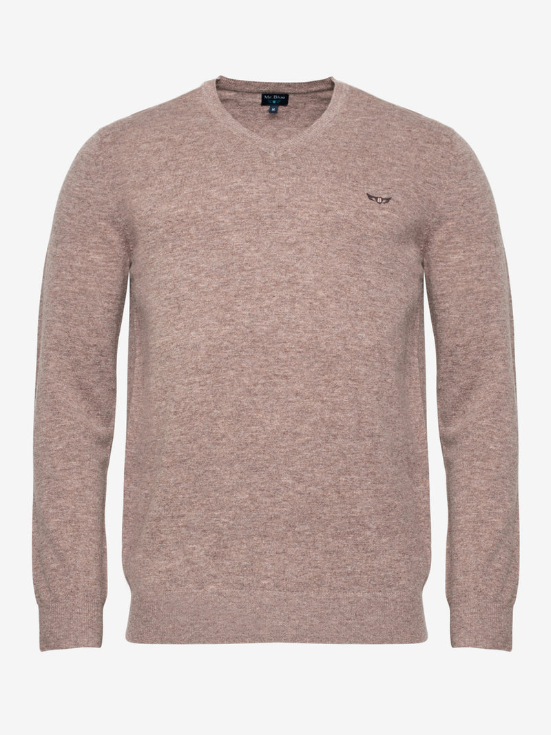 Pullover Regular Fit Beige Long Sleeve