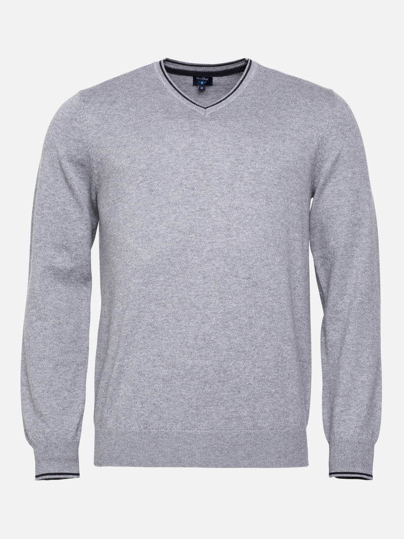 Pullover Regular Fit Cinzento Manga Comprida