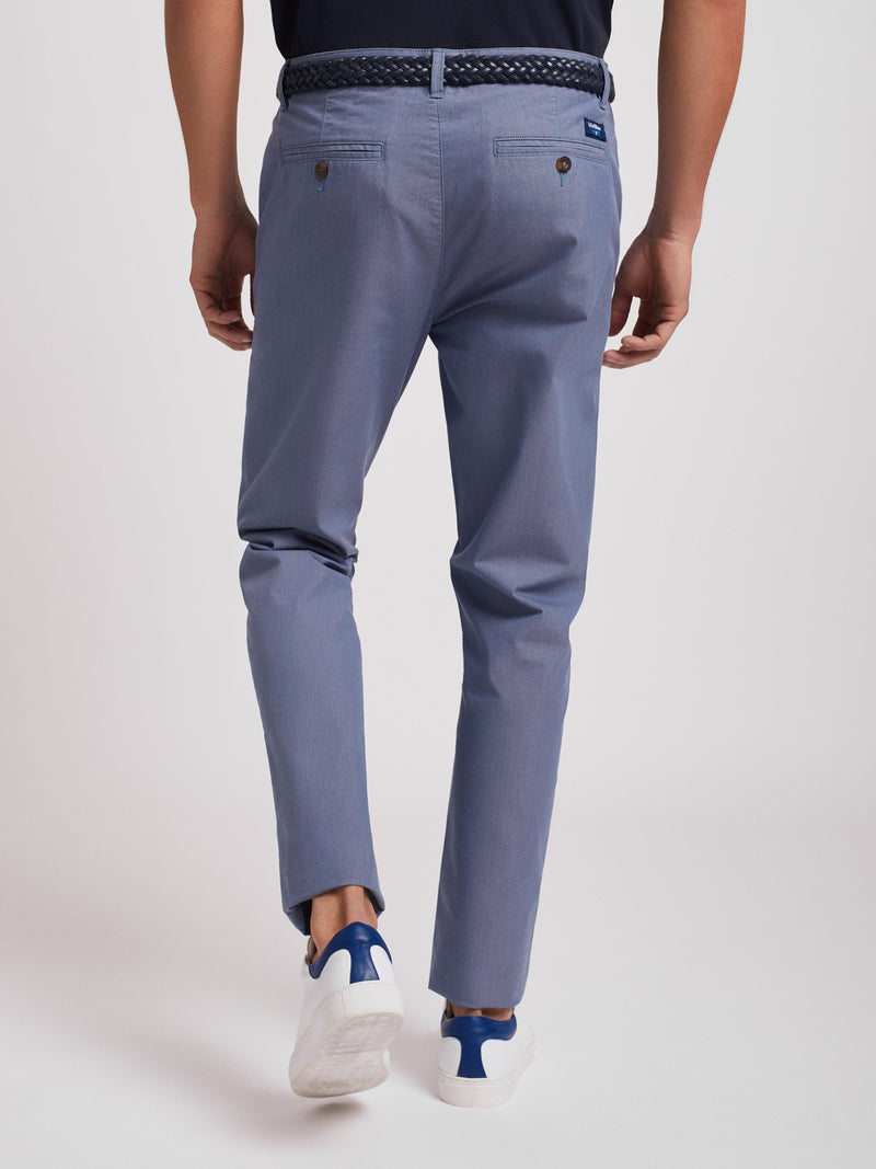Slim fit blue Chino pants