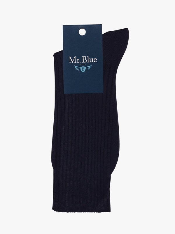 Calcetines de algodón azul