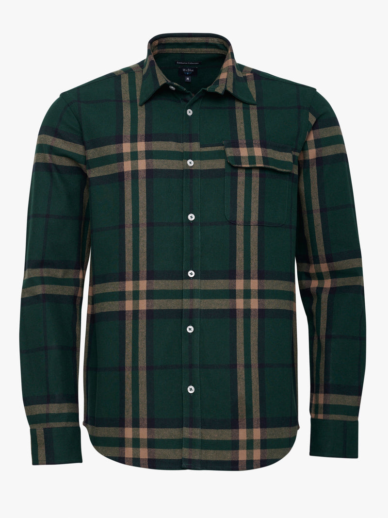 Camisa Regular Fit Franela Verde