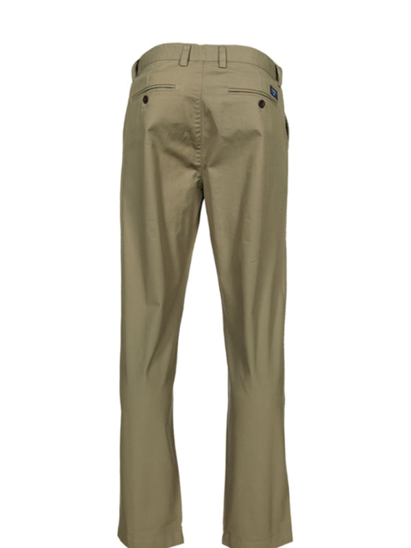 Pantalones de sarga chinos lisos