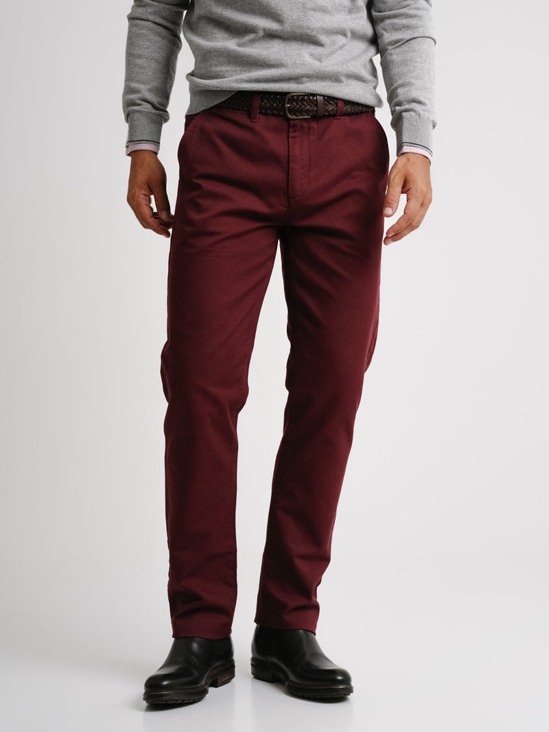 Regular Fit Bordeaux Trousers