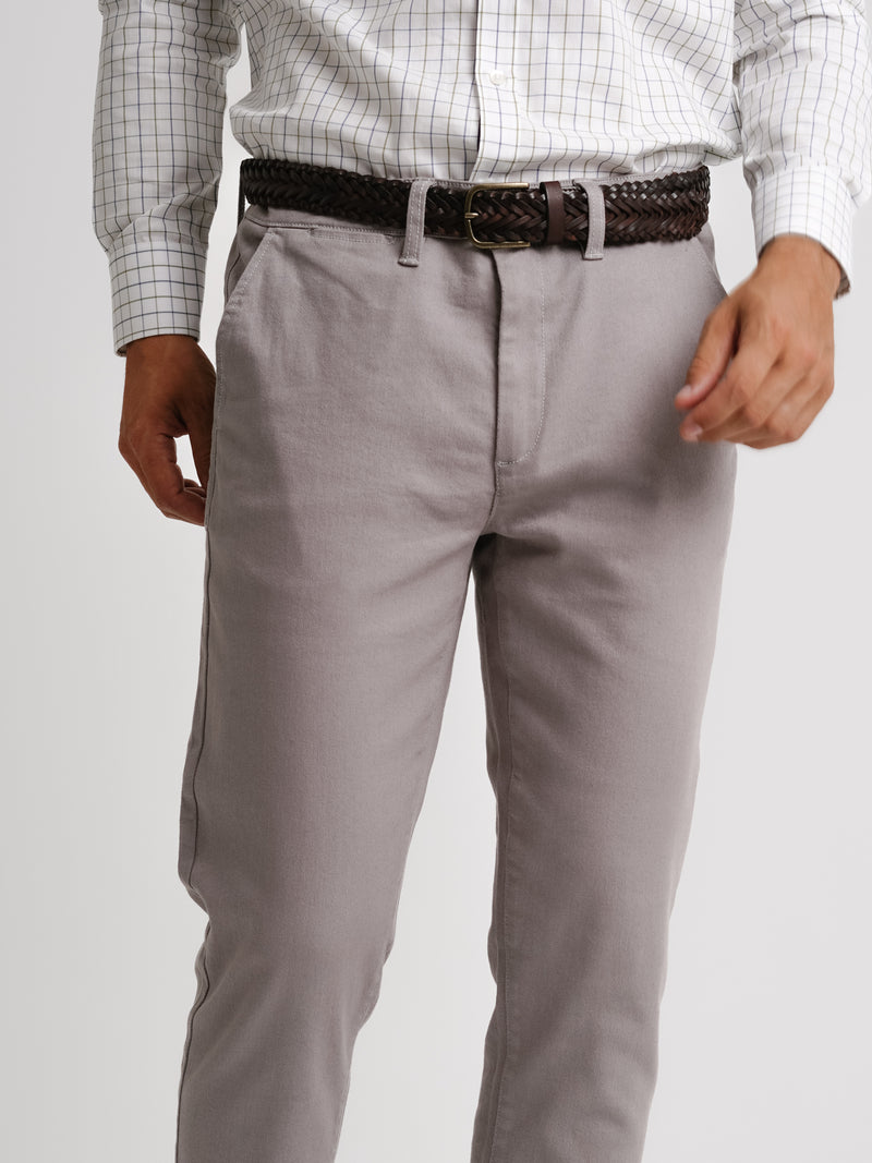 Slim Fit Grey Trousers