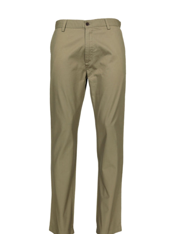 Pantalones de sarga chinos lisos