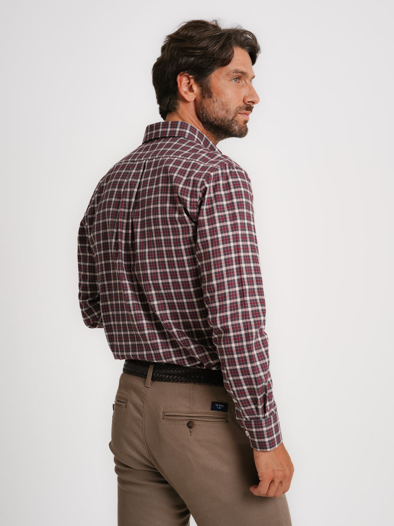 Camisa Regular Fit Twill Cinzenta