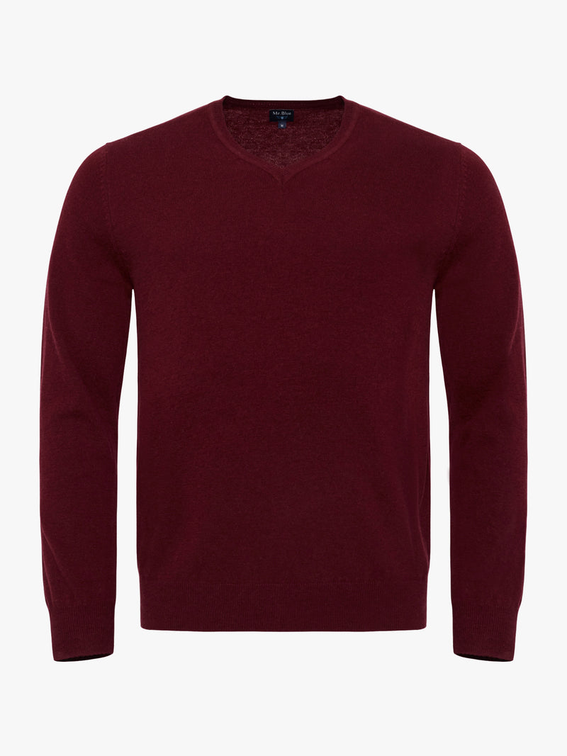 Burgundy Thick Wool Pullover